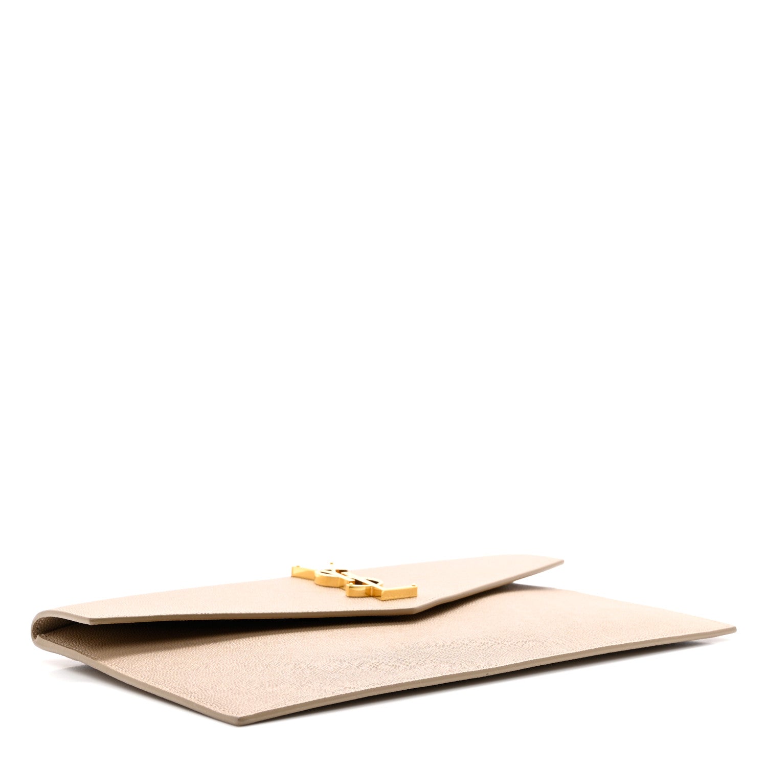 Saint Laurent Grain De Poudre Uptown Pouch Dark Latte 4 of 7