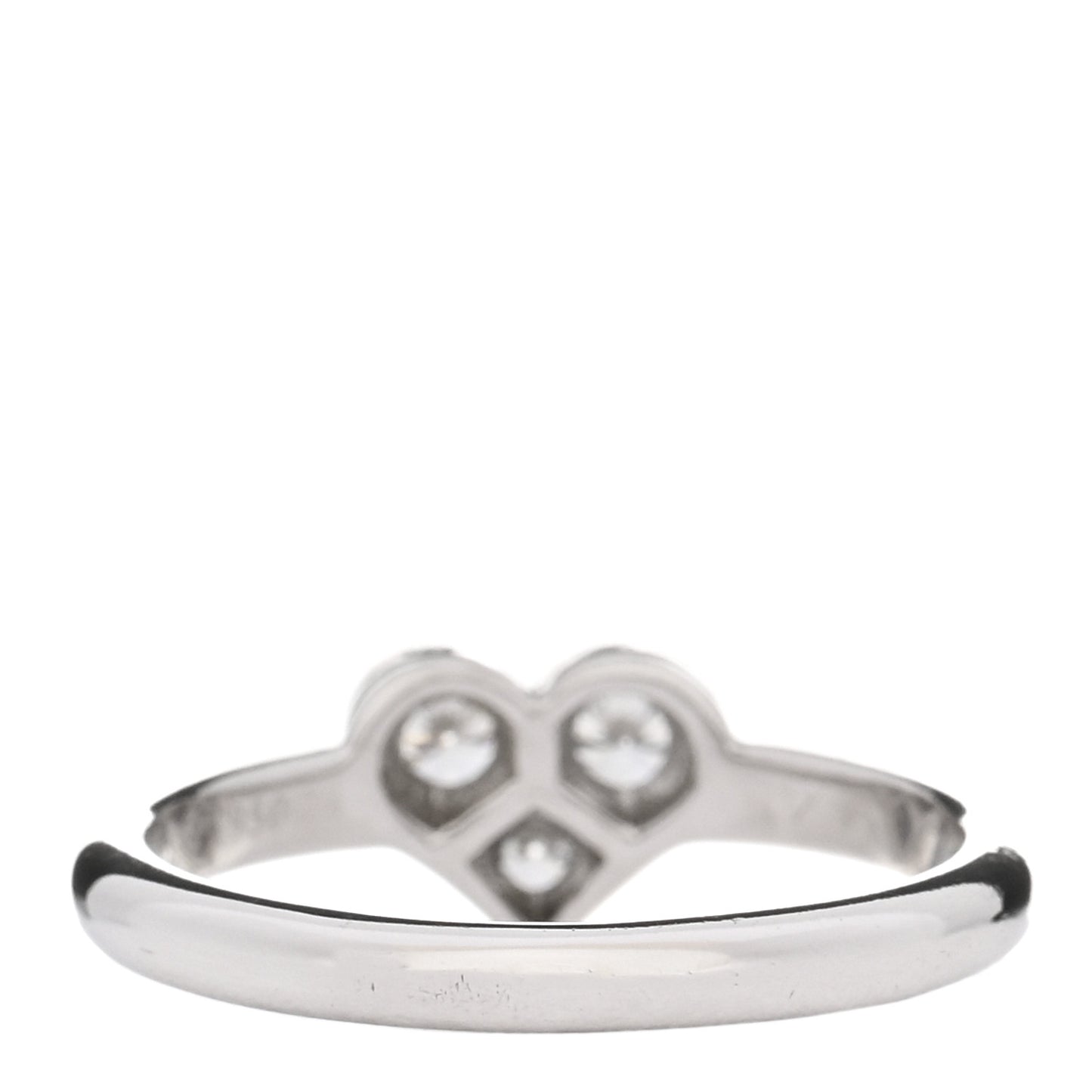 Platinum Diamond Hearts Ring 47 4