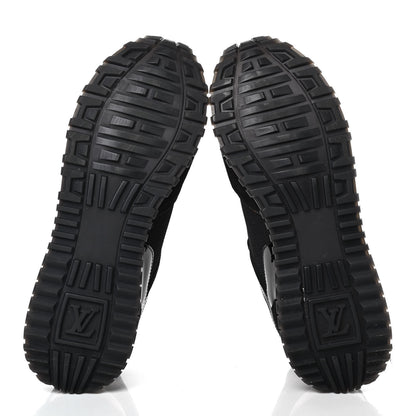 Louis Vuitton Suede Monogram Run Away Sneakers 40 Black 4 of 4