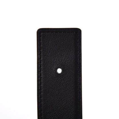 Hermes Swift Togo 32mm Guilloche H Belt 75 Black Etoupe 11 of 13