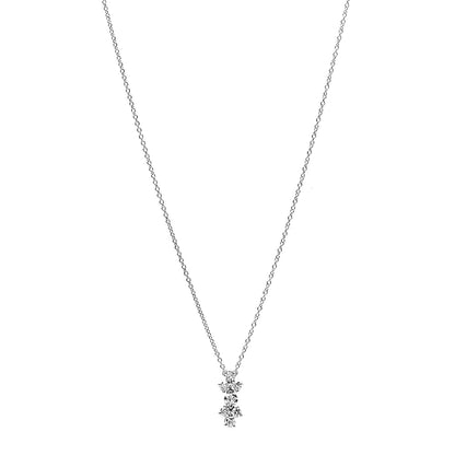 Tiffany Platinum Diamond Aria Drop Pendant Necklace 1 of 6