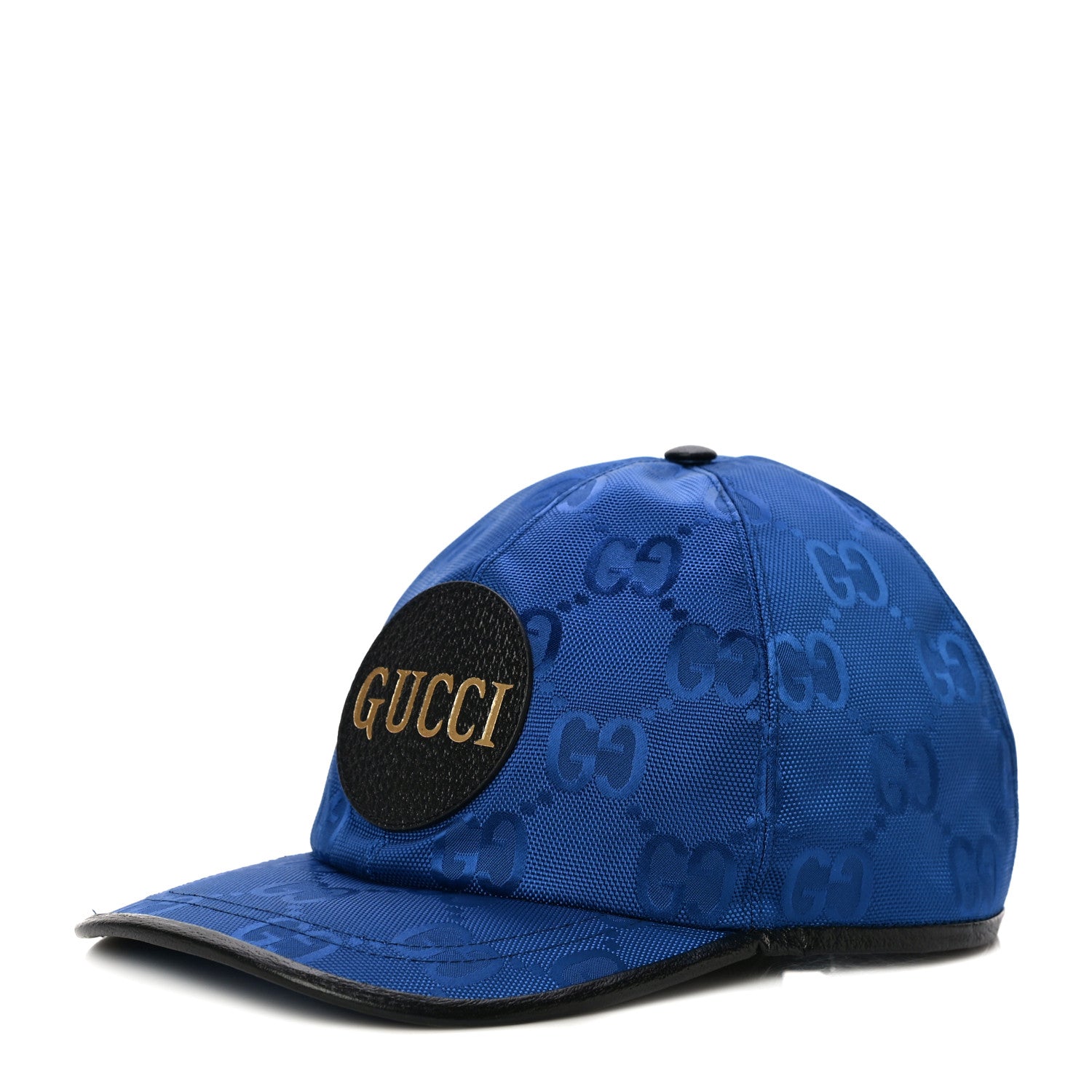 Gucci Econyl Nylon Monogram Off The Grid Baseball Hat XL Orient Blue Black 1 of 7