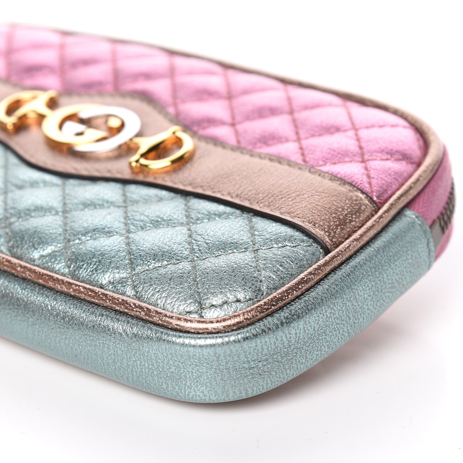 Gucci Laminated Nappa Trapuntata Zumi iPhone Case Rosa Lago Rame 9 of 10