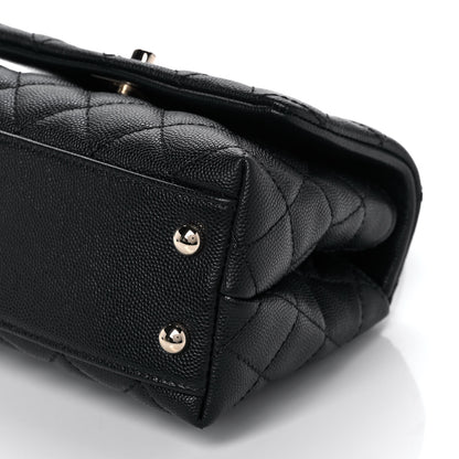 Chanel Caviar Quilted Extra Mini Coco Handle Flap Black 11 of 12