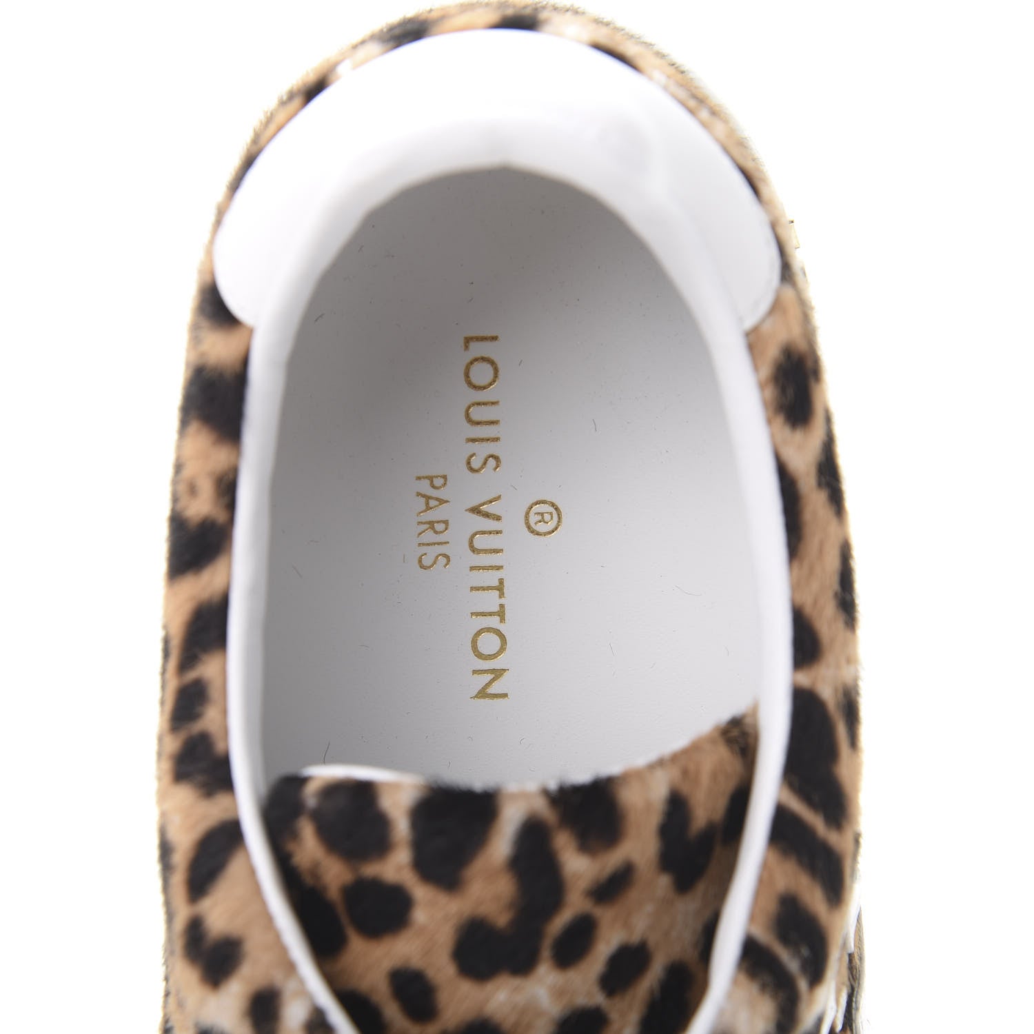 Louis Vuitton Calfskin Pony Hair Leopard Monogram Frontrow Sneakers 36.5 8 of 10