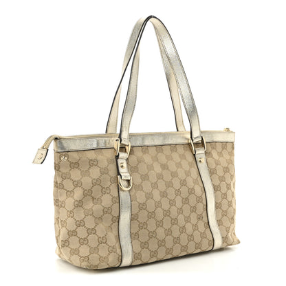 Gucci Monogram Medium Abbey Tote Gold 3 of 10