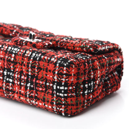 Chanel Tweed Quilted Mini Rectangular Flap Red Navy 7 of 11
