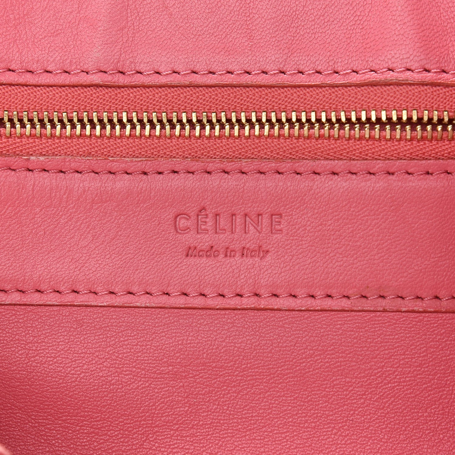 Celine Smooth Lambskin Vertical Bi-Cabas Pink Rust 6 of 9