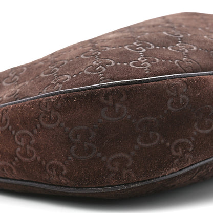 Gucci Monogram Small Charmy Hobo Brown 9 of 10