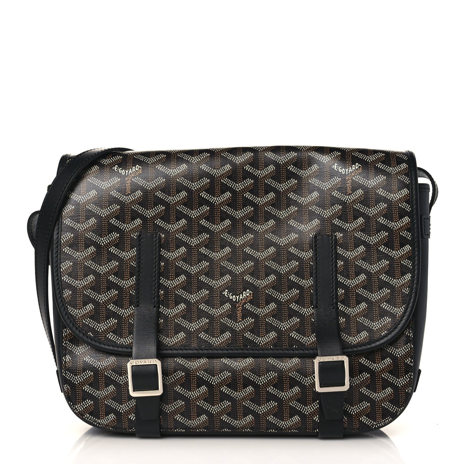 Goyard Goyardine Belvedere MM Messenger Bag Black 1 of 8