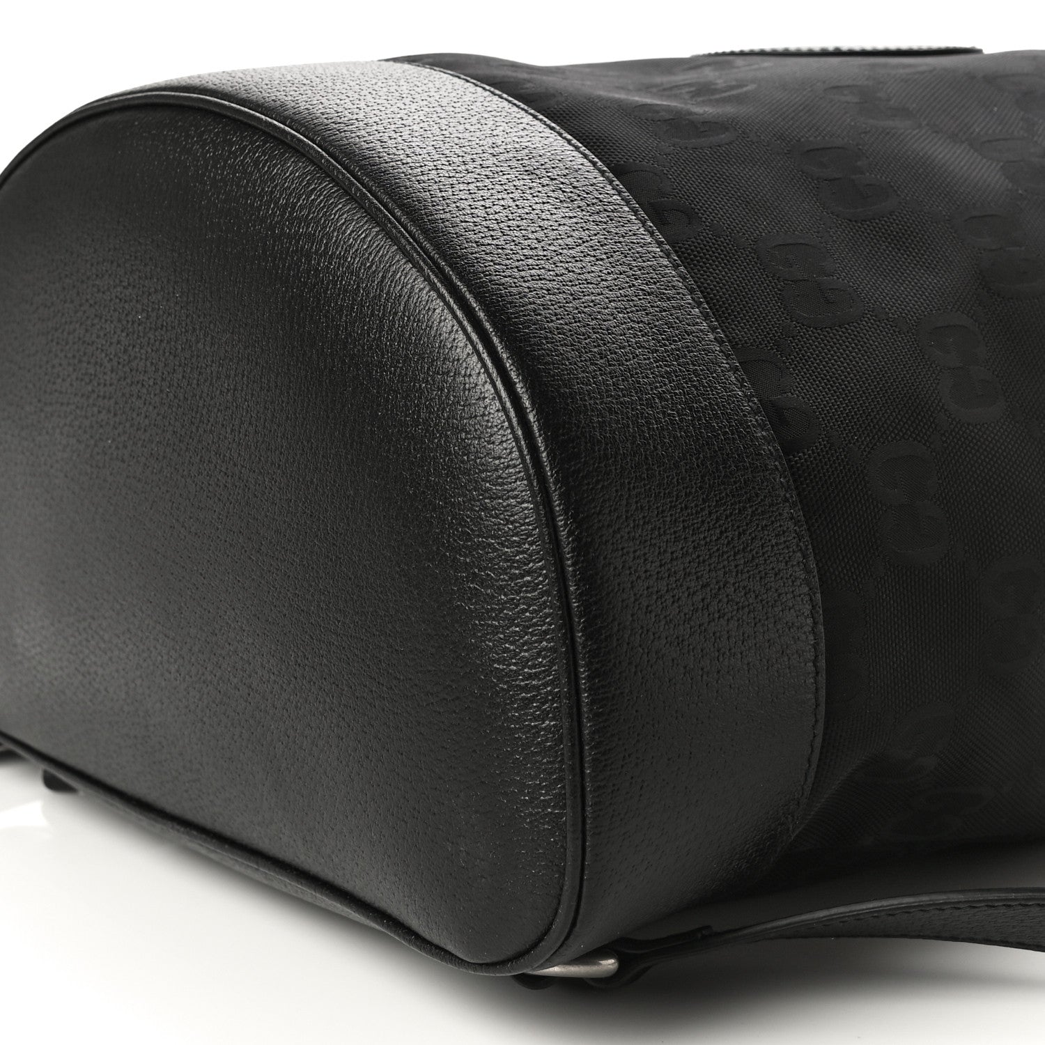 Gucci Econyl Nylon Monogram Off The Grid Drawstring Bucket Backpack Black 10 of 10