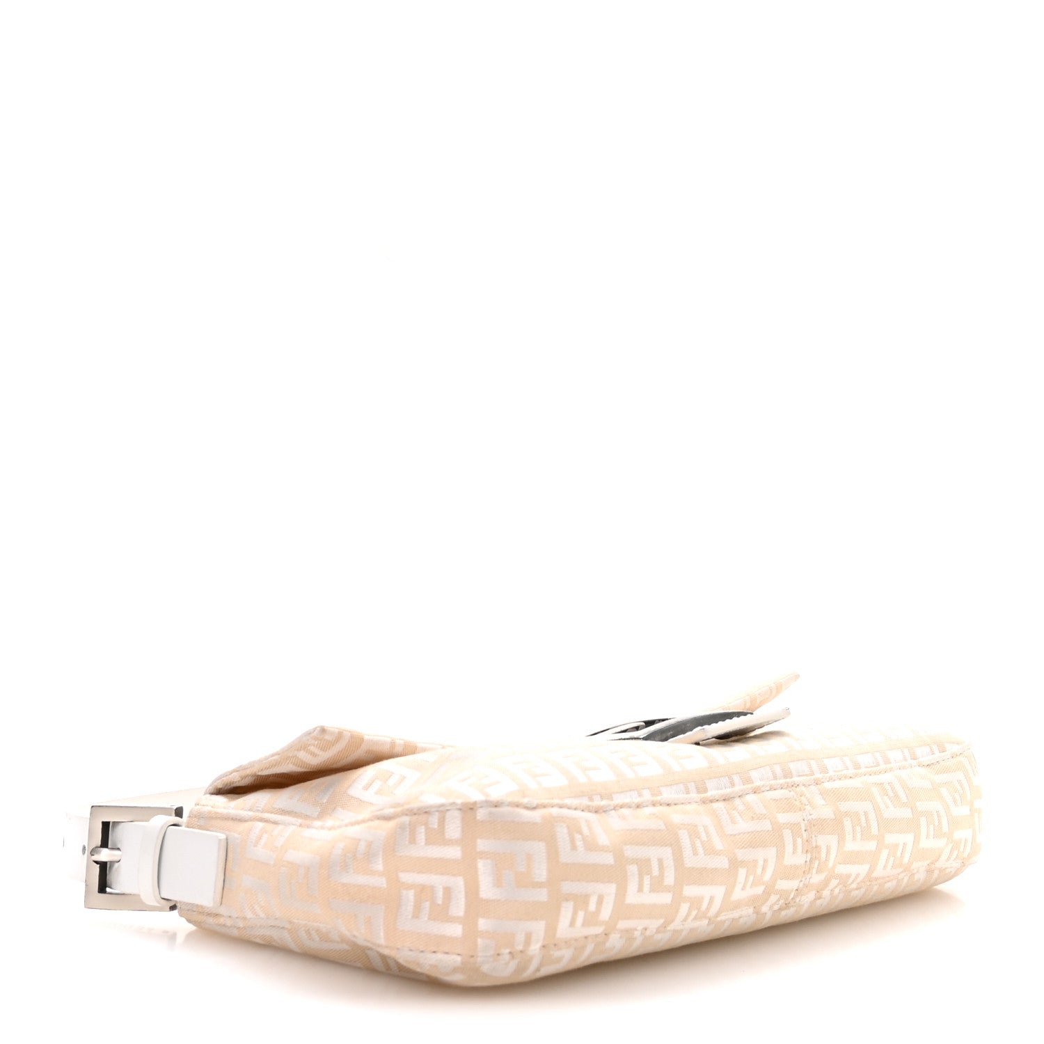 Fendi Zucchino Cuoio Mini Mama Baguette Beige White 4 of 9