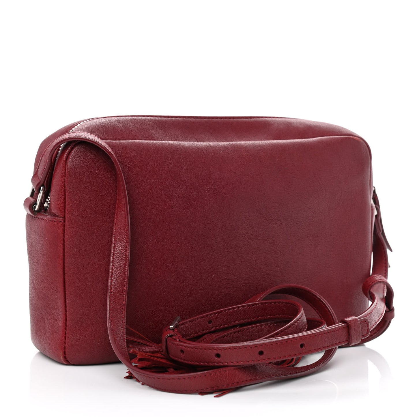 Lambskin Monogram Small Lou Camera Bag Lipstick Red