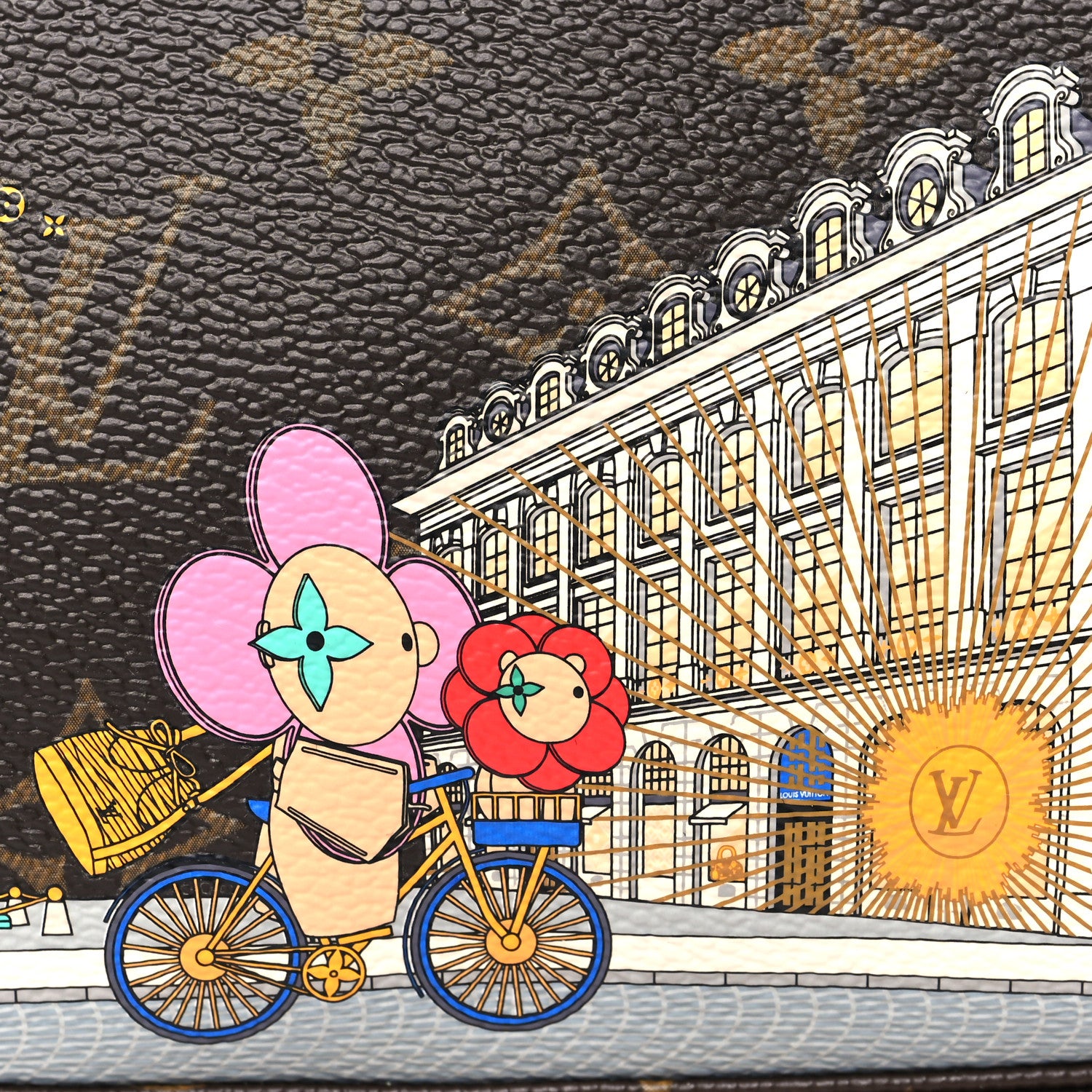 Louis Vuitton Monogram 2022 Christmas Animation Paris Mini Pochette Accessories Pink 8 of 10