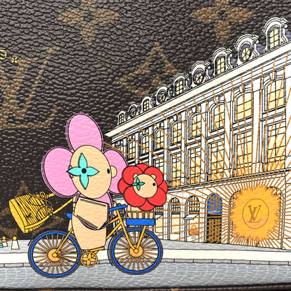 Louis Vuitton Monogram 2022 Christmas Animation Paris Mini Pochette Accessories Pink 8 of 10