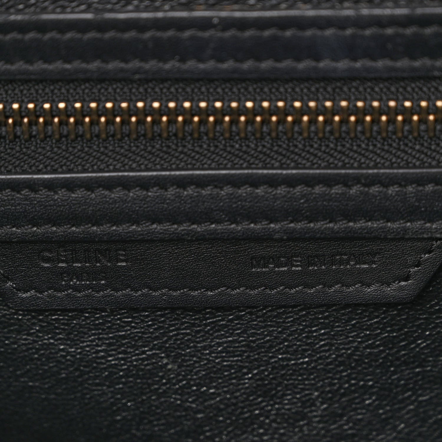 Celine Smooth Calfskin Mini Luggage Black 5 of 10