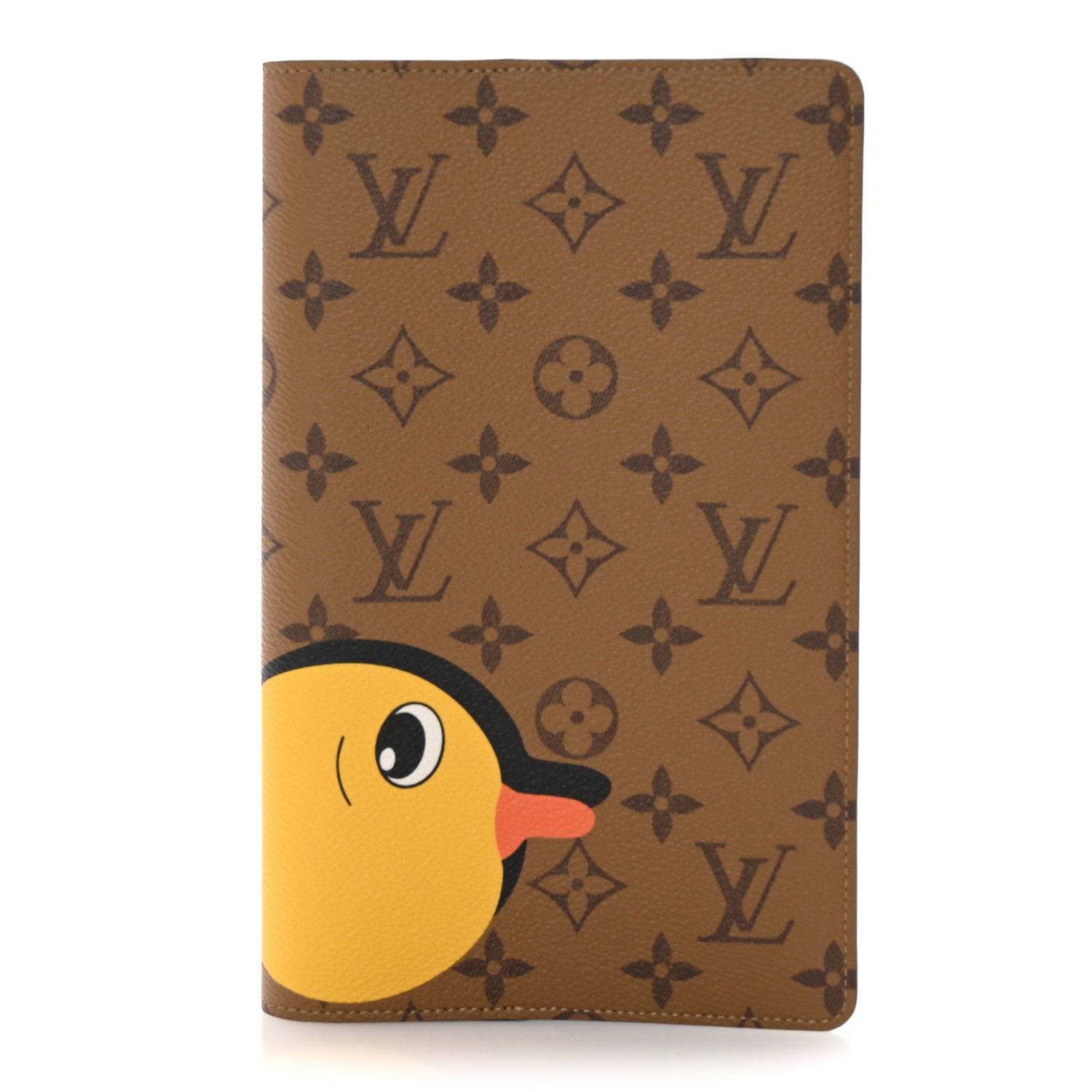Louis Vuitton Reverse Monogram Duck Head Emily Notebook Cover MM Yellow 1 of 6