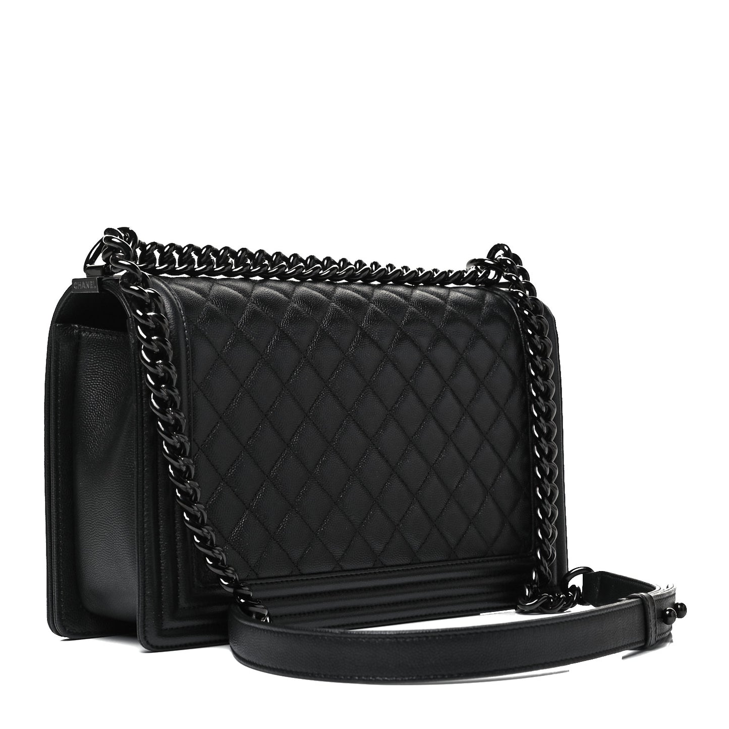Caviar Quilted New Medium Boy Flap So Black