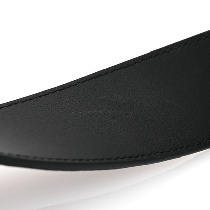 Gucci Piuma Calfskin Jumbo GG Embossed Interlocking G 40mm Belt 105 42 Black 6 of 8