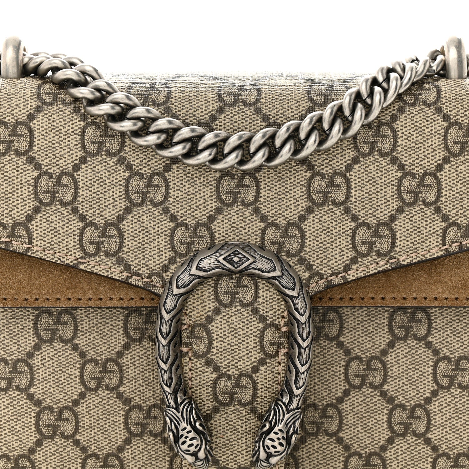 Gucci GG Supreme Monogram Mini Dionysus Shoulder Bag Taupe 8 of 11