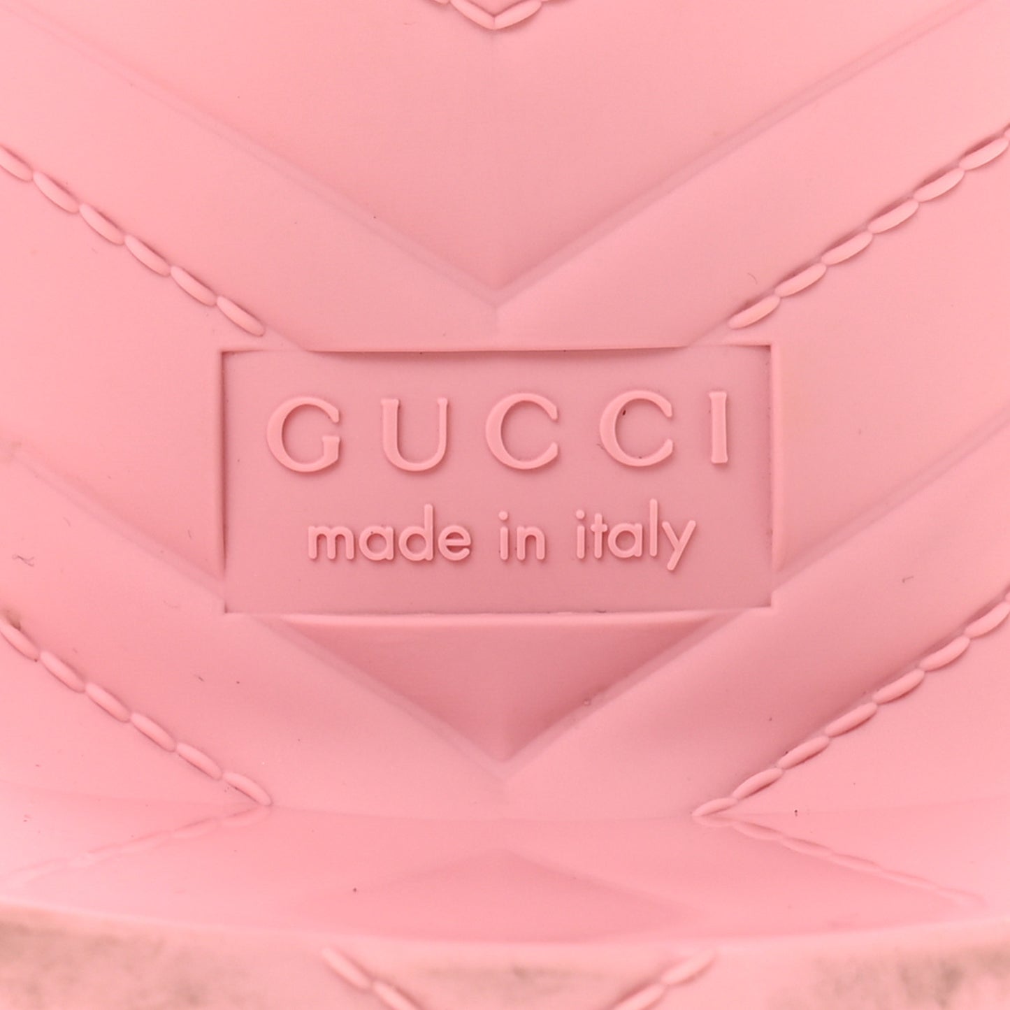 Rubber Gucci Logo Womens Platform 20/60mm Slide Sandals 40 Wild Rose
