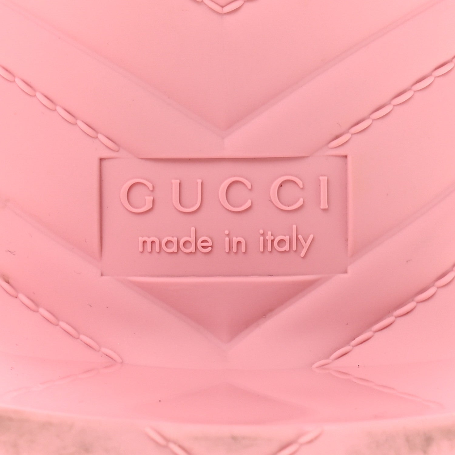 Gucci Rubber Gucci Logo Womens Platform 20/60mm Slide Sandals 40 Wild Rose 8 of 10