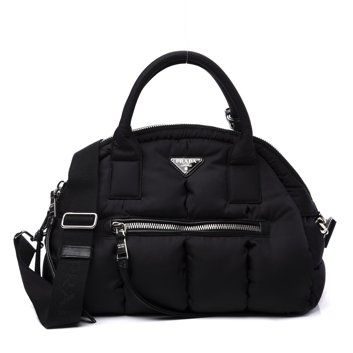 Prada Tessuto Nylon Bomber Bag Black 1 of 10