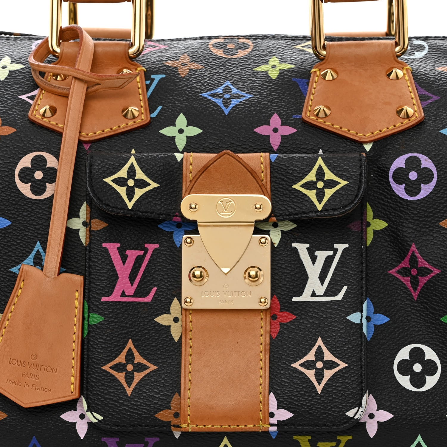 Louis Vuitton Monogram Multicolor Speedy 30 Black 8 of 12