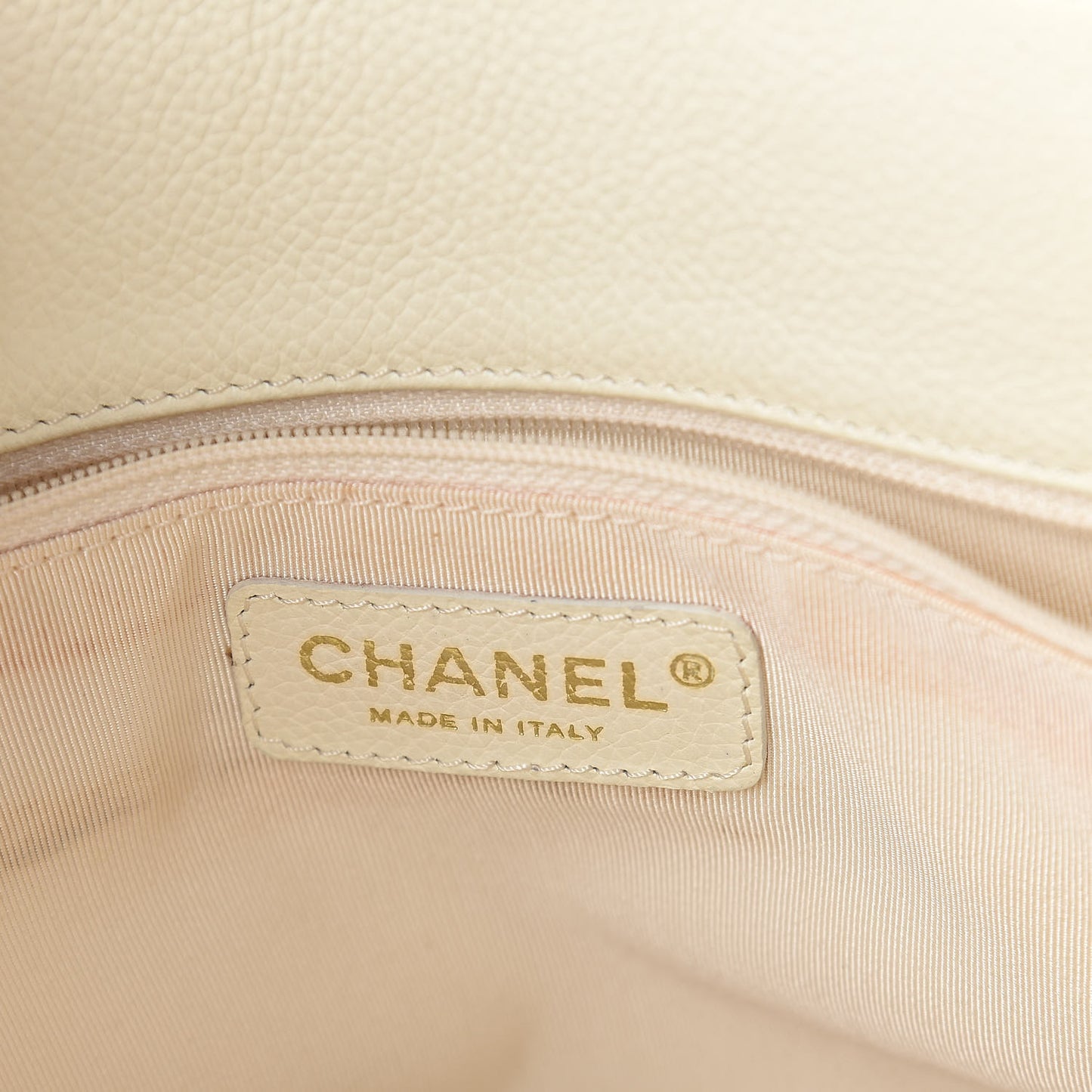 Calfskin Cerf Executive Shopper Tote White