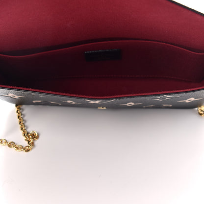 Louis Vuitton Empreinte Monogram Giant Felicie Pochette Black Beige 5 of 10