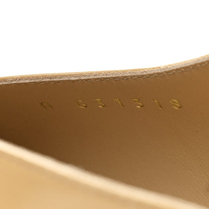 Chanel Goatskin Grosgrain Cap Toe CC Slingback Pumps 40.5 Beige Black 9 of 10