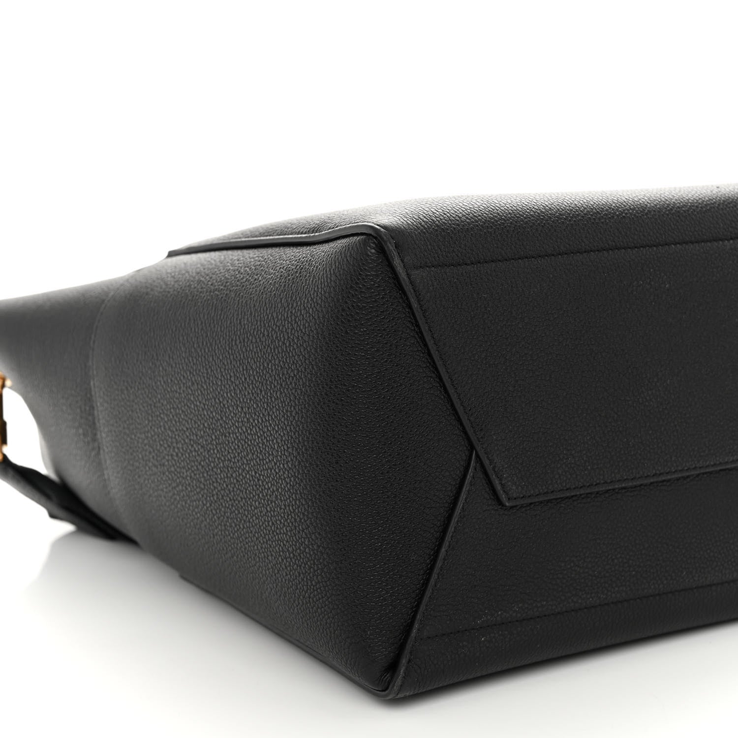 Celine Soft Grained Calfskin Sangle Bucket Bag Black 8 of 10