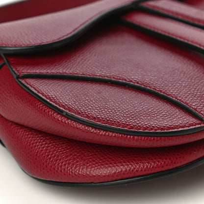Christian Dior Grained Calfskin Mini Saddle Bag Red 7 of 8