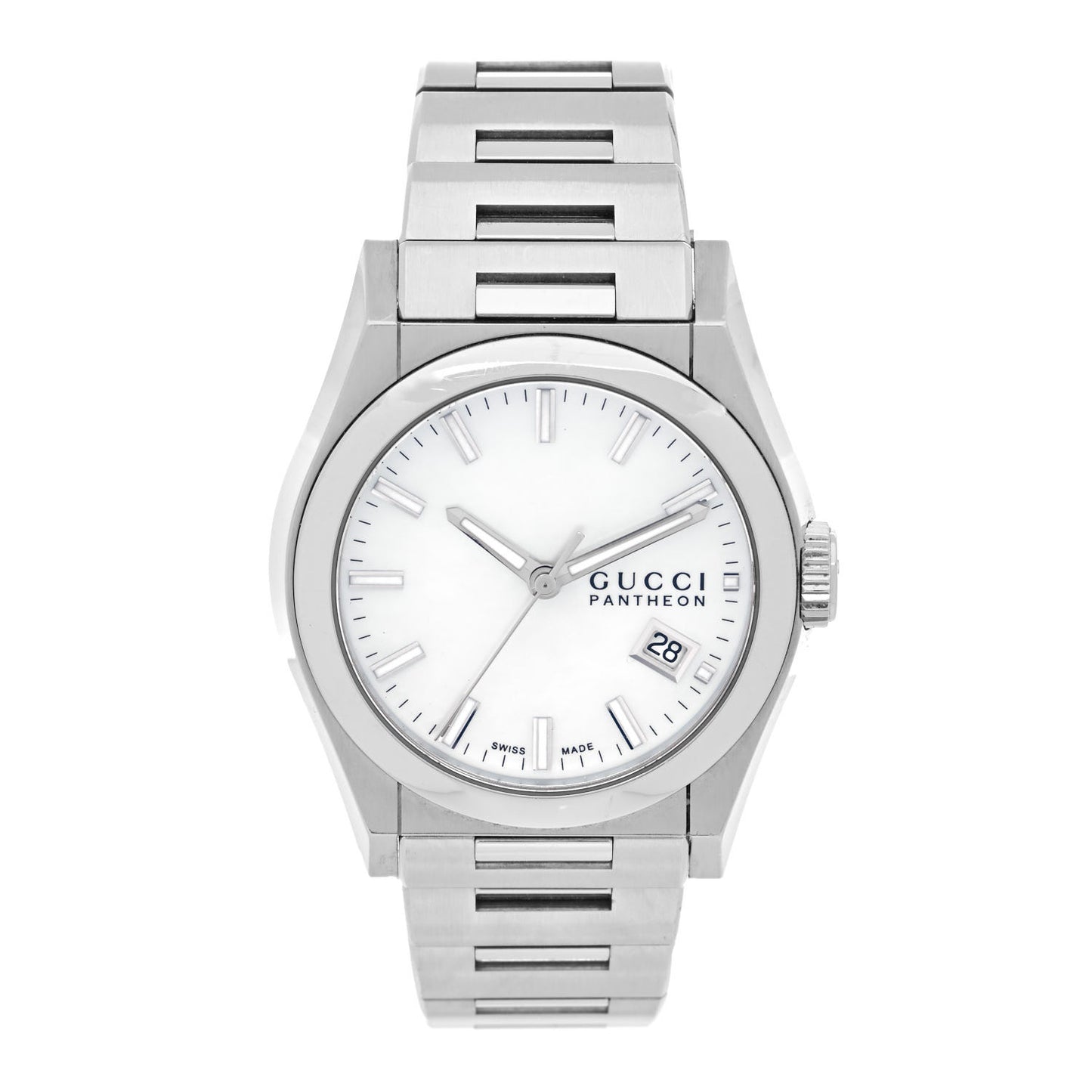 Stainless Steel Mother of Pearl 36mm Pantheon Quartz Watch
