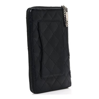 Chanel Calfskin Cambon Zip Around Organizer Wallet Black 3 of 10