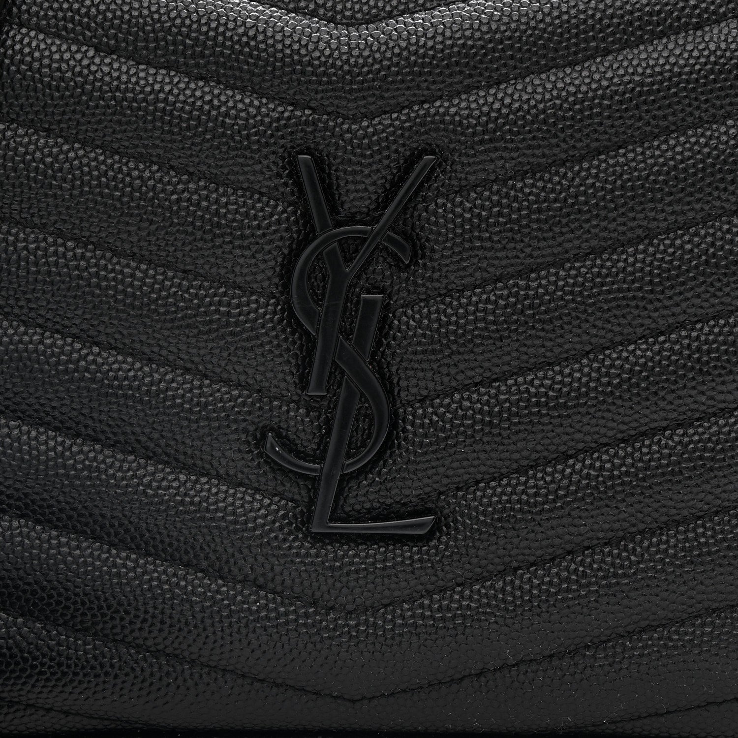 Saint Laurent Grain De Poudre Matelasse Monochrome Monogram Mini Lou Camera Bag Black 8 of 11