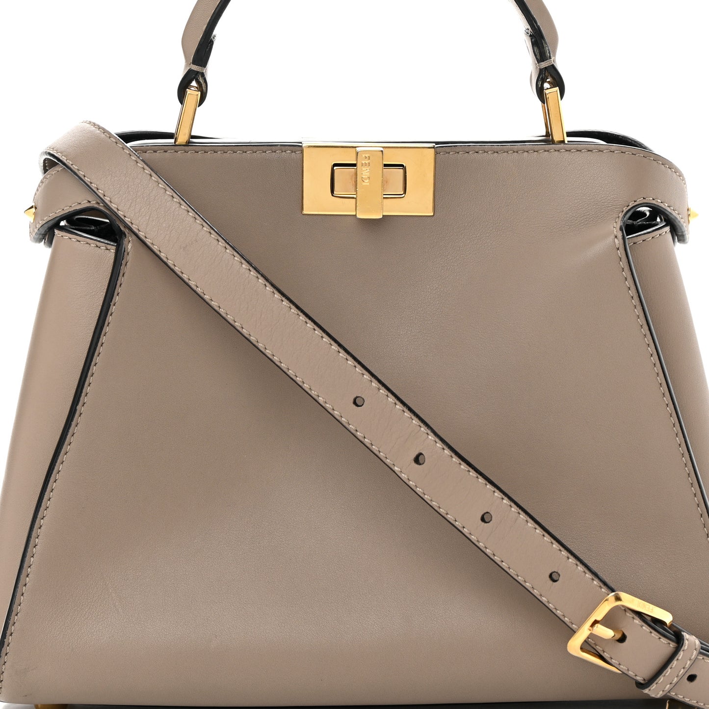 Vitello Tahiti Burro Medium Peekaboo Iconic Essentially Satchel Tortora Black