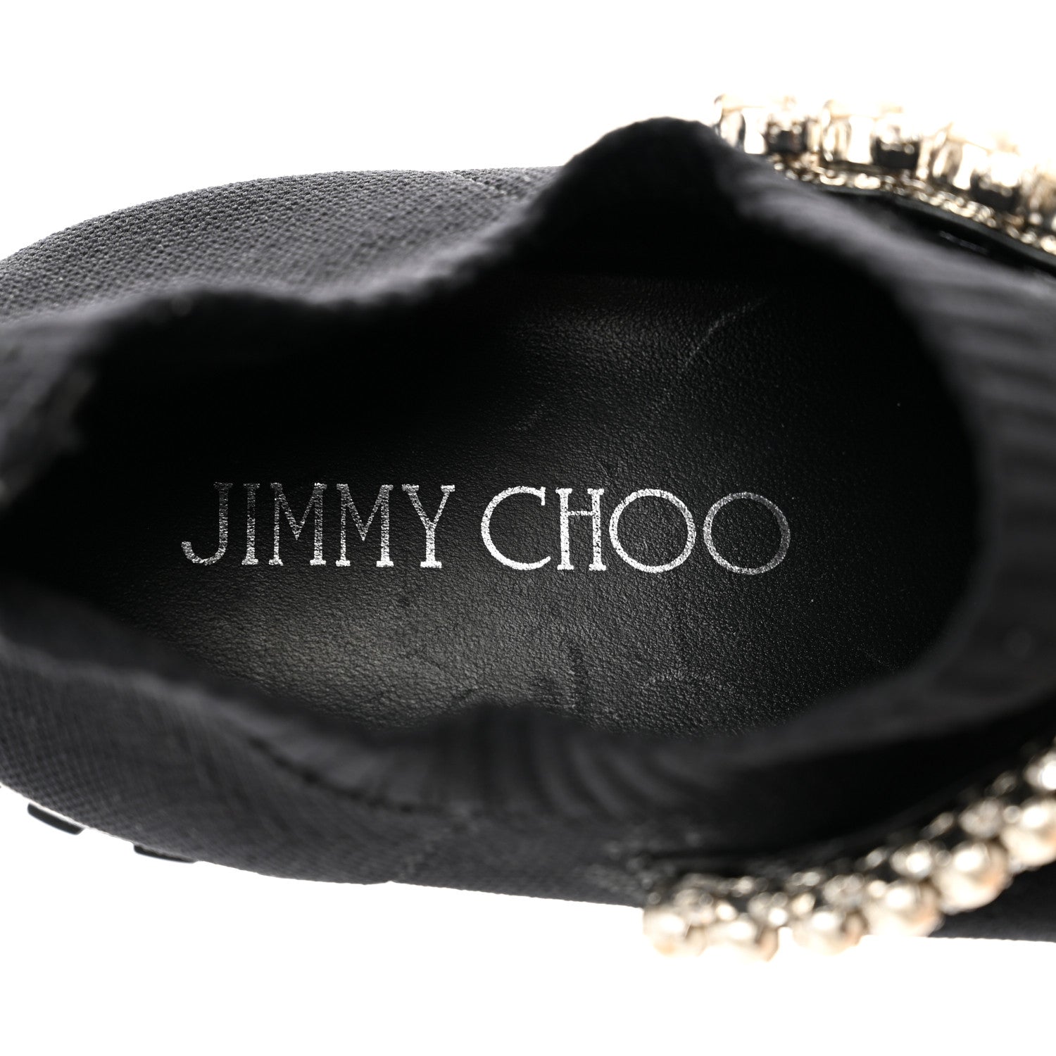 Jimmy Choo Knit Crystal Verona Sneaker 39.5 Black 8 of 9