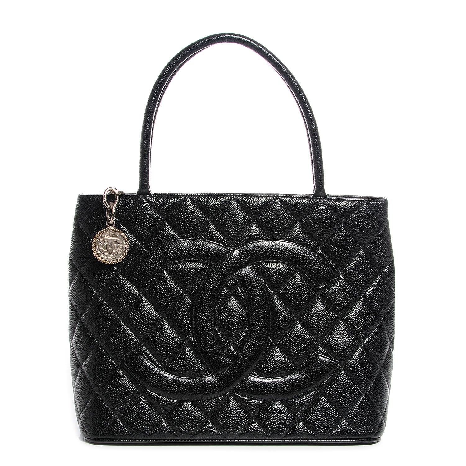 Chanel Caviar Quilted Medallion Tote Black 1 of 8