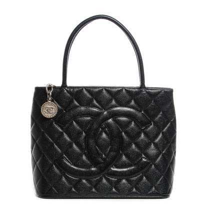 Chanel Caviar Quilted Medallion Tote Black 1 of 8