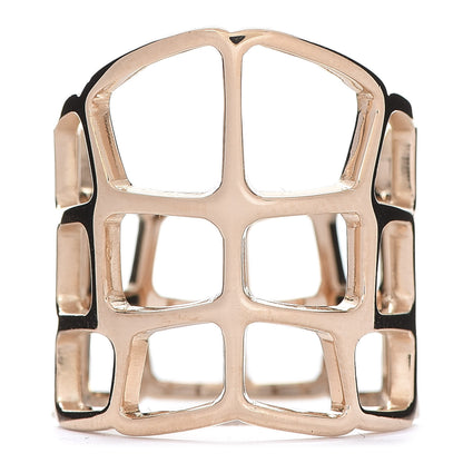 Hermes 18K Rose Gold GM Niloticus Ombre Ring 51 5.75 1 of 5