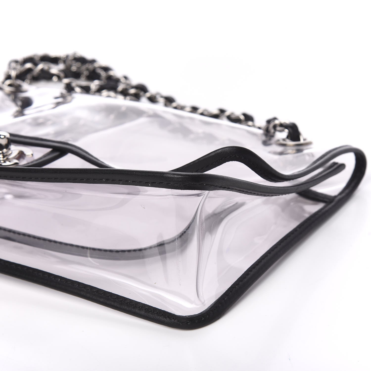 Chanel Lambskin Vinyl Large Naked Flap Black 8 of 9