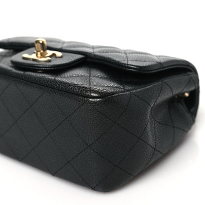 Chanel Caviar Quilted Mini Square Flap Dark Grey 10 of 10
