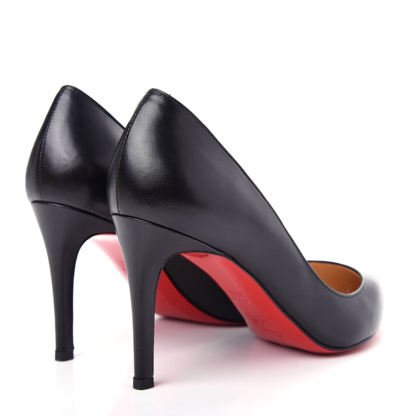 Shiny Nappa Pigalle 85 Pumps 35.5 Black