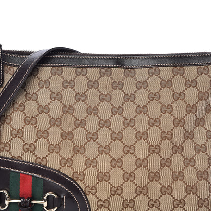 Gucci Monogram Horsebit Tassel Messenger Bag Dark Brown 10 of 10