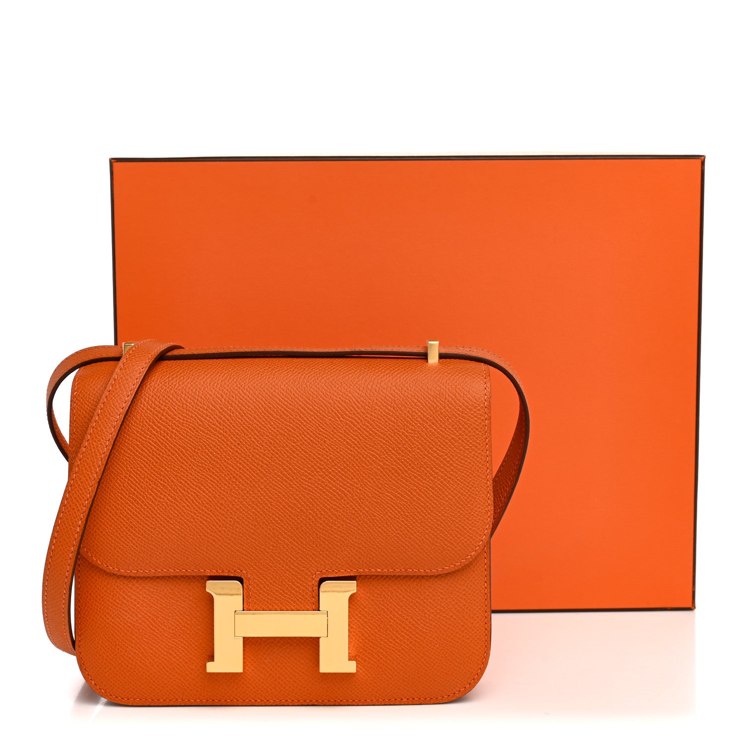 Hermes Epsom Constance 18 Orange 12 of 12