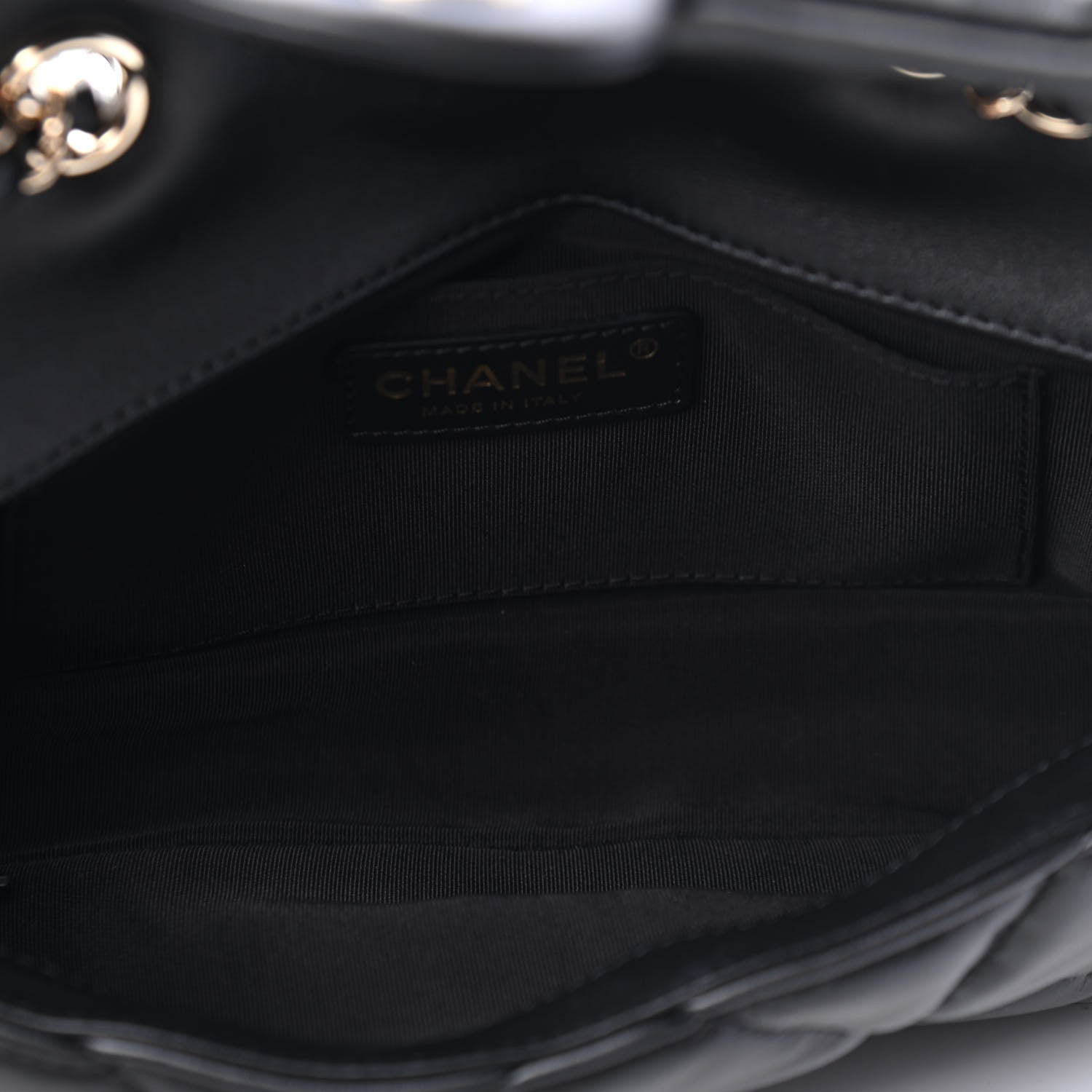Chanel Calfskin Quilted Medium Bubbly Flap Black 4 of 4
