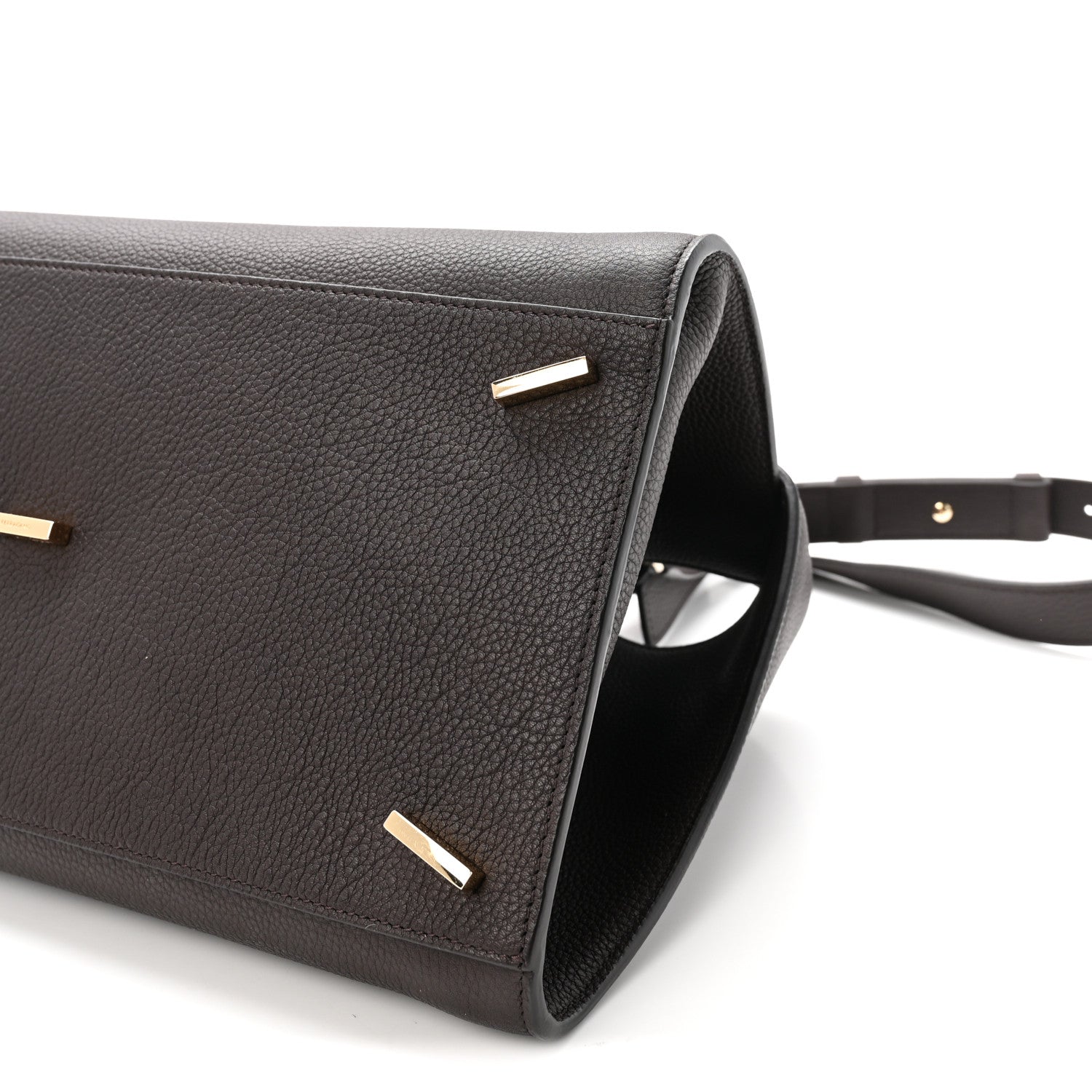 Salvatore Ferragamo Calfskin Small Hug Bag Testa Di Moro Burnt Ocra 10 of 10