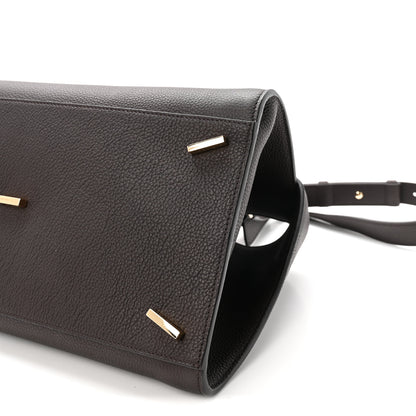 Salvatore Ferragamo Calfskin Small Hug Bag Testa Di Moro Burnt Ocra 10 of 10
