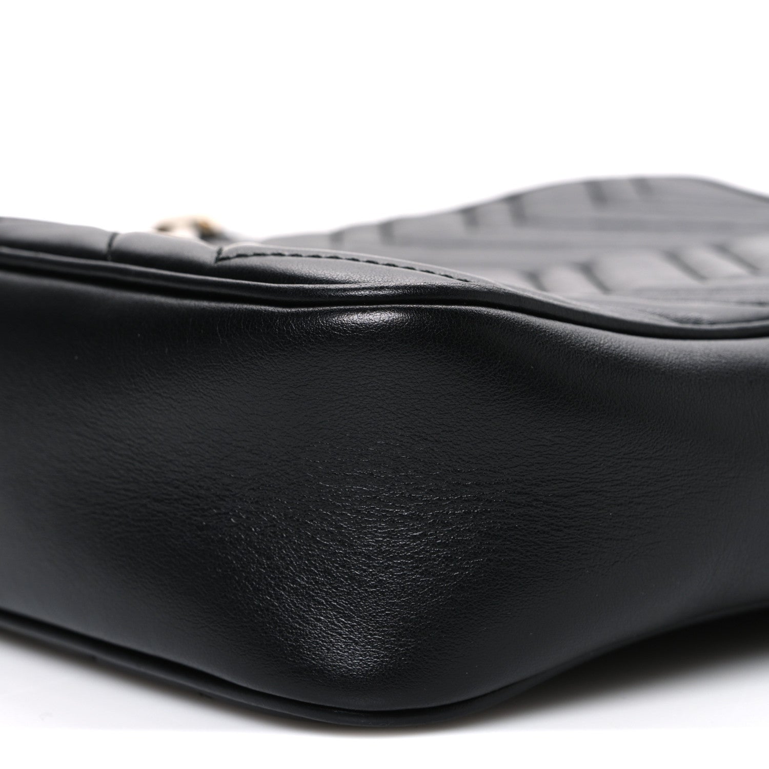 Gucci Calfskin Matelasse GG Marmont Travel Bag Black 10 of 10